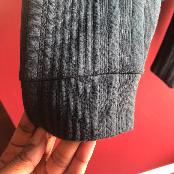 Zara Basic Crew Neck Front Tie Bow Top - Picture 7 of 9